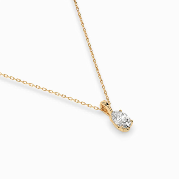 CARA Златно колие с диамант 0,30 ct GIA сертификат K104-10069Y OV