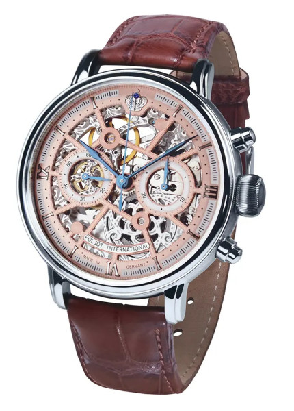 POLJOT INTERNATIONAL CHRONOGRAPH NICOLAI II SKELETON 43MM LIMITED EDITION 100PIECES  2901.194S013