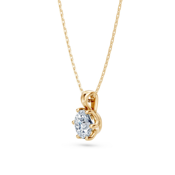Cara колие с диамант 0.70 ct GIA сертификат – ЗЛАТНО БИЖУ 14К K104-10004Y(5.7)/14K