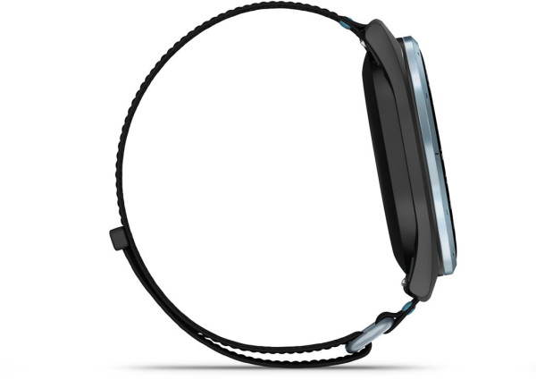 ЧАСОВНИК GARMIN APPROACH® J1 47 ММ GPS СМАРТ ЧАСОВНИК С CLOUD BLUE АЛУМИНИЕВ БЕЗЕЛ И BLACK/AZURE COMFORTFIT КАИШКА 010-03898-00