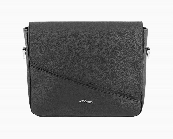 Чанта през рамо S.T.Dupont BLACK GRAINED NEO CAPSULE MESSENGER BAG 181244