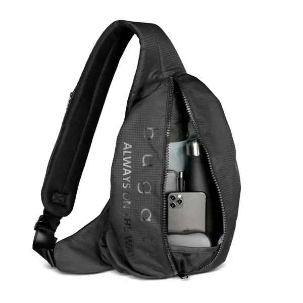 Раница Bugatti - Letter's Crossbody Backpack, черна