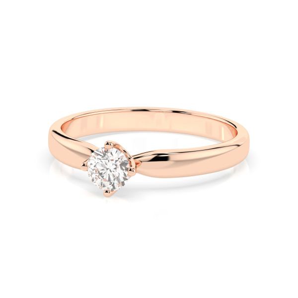 CARA Златен пръстен с диамант 0.40 ct GIA сертификат K101-10021R