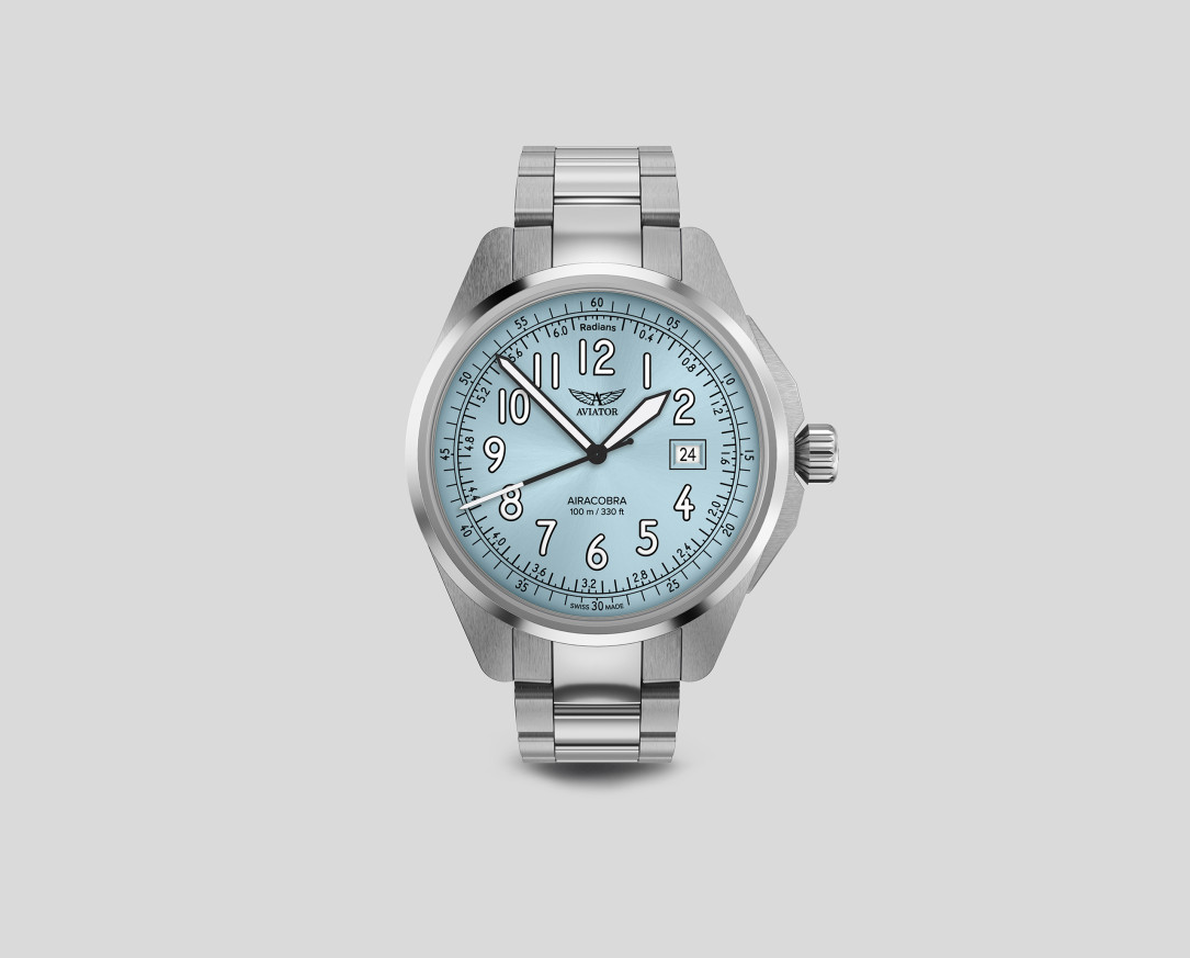 aviator airacobra кварцов часовник със стоманена верижка classicwatches.bg