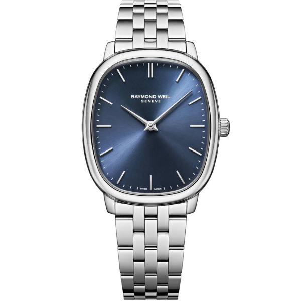 Часовник Raymond Weil Toccata 2280-ST-50001, Raymond Weil механичен часовник, мъжки часовник с ръчно навиване, Raymond Weil Toccata син циферблат, швейцарски часовник Raymond Weil