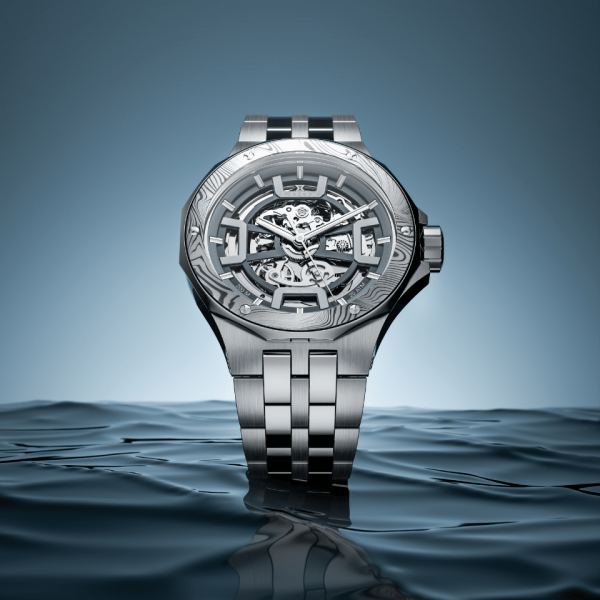 ЧАСОВНИК EDOX DELFIN THE ORIGINAL MECANO AUTOMATIC DAMASCUS STEEL LIMITED EDITION 40 ММ 85310-3DM-NGIN