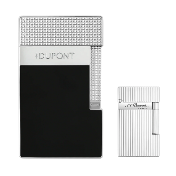Настолна запалка S.T.Dupont Table Lighter Black / Chrome T20101