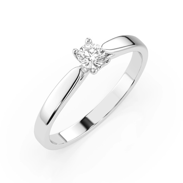 Cara пръстен с диамант 0.15 ct – ЗЛАТНО БИЖУ 14К K101-10046W(3.4)/14K