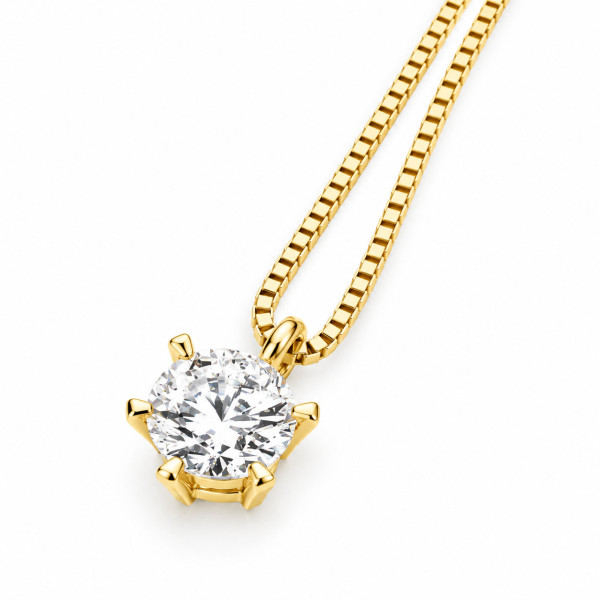 Comete Ambrosia gold necklace with zirconia AGZ120G