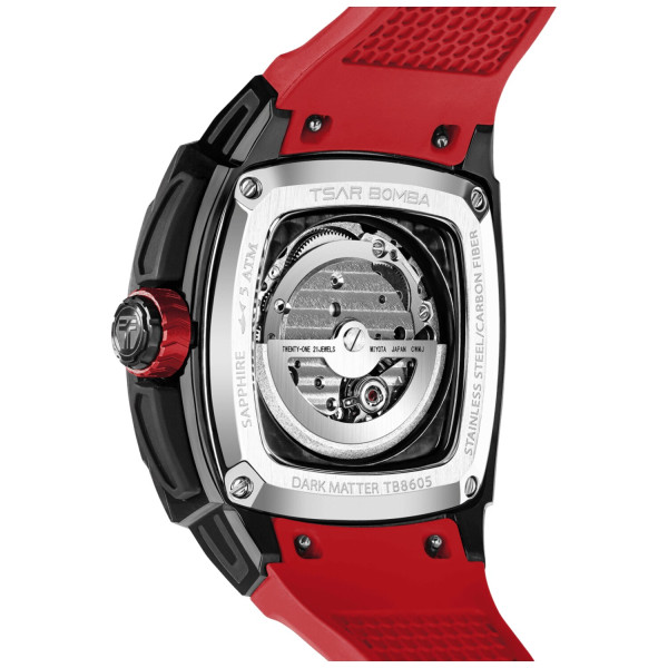 TSAR BOMBA Dark Matter 5 Automatic Red TB8605-01