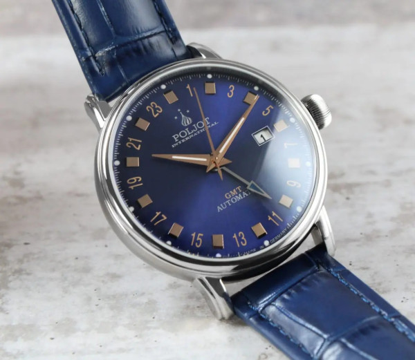 Часовник POLJOT INTERNATIONAL JAROS GMT 42MM 34NH.4200114