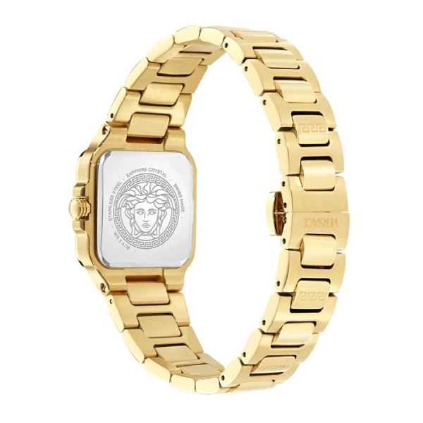 versace greca edge ve5g00626 дамски часовник златиста верижка квадратен корпус classicwatches.bg