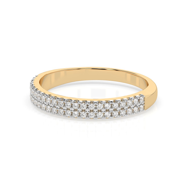Cara пръстен с диаманти 0.18 ct – ЗЛАТНО БИЖУ 14К K101-10300Y/14K