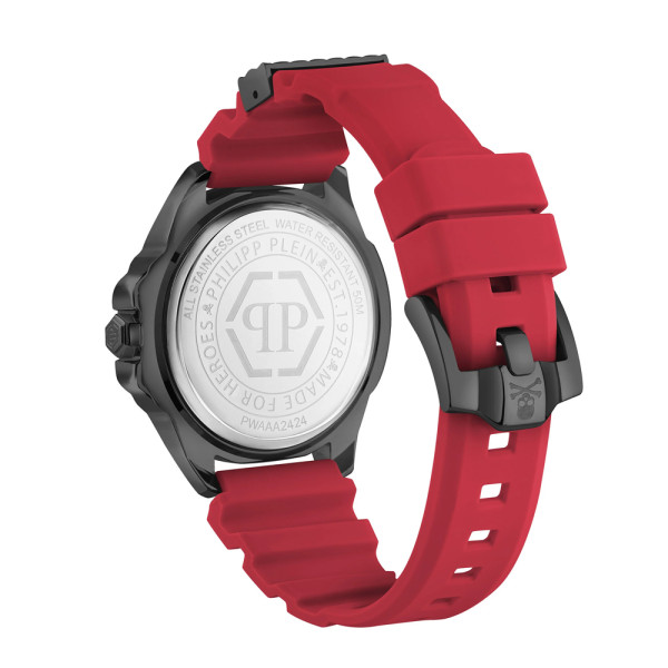 philipp plein the skull мъжки часовник червена силиконова каишка classicwatches.bg
