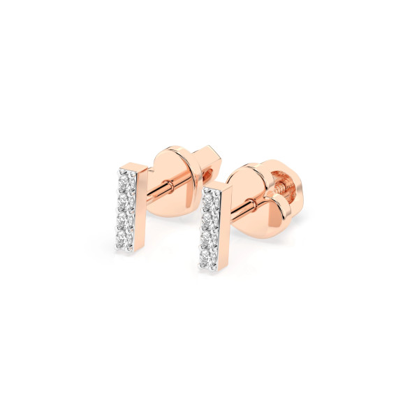 Cara обеци с диаманти 0.08 ct – ЗЛАТНО БИЖУ 14К K102-10069R/14K