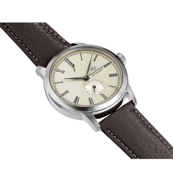 orient star classic collection мъжки часовник кожена каишка кафяв classicwatches.bg
