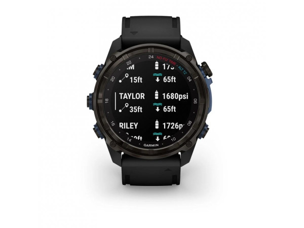 GARMIN DESCENT MK3I 51ММ CARBON GREY DLC ТИТАН С ЧЕРНА СИЛИКОНОВА КАИШКA 010-02752-11