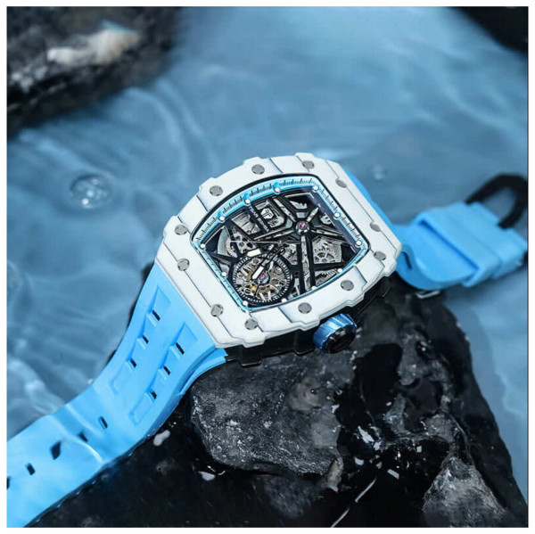 TSAR BOMBA Elemental Carbon Fiber White Blue TB8209CF-06