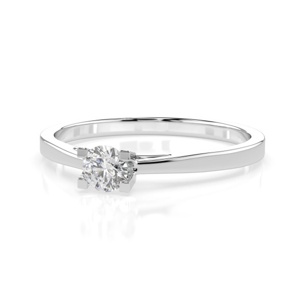 Cara пръстен с диамант 0.15 ct – ЗЛАТНО БИЖУ 14К K101-10020W(3.4)/14K