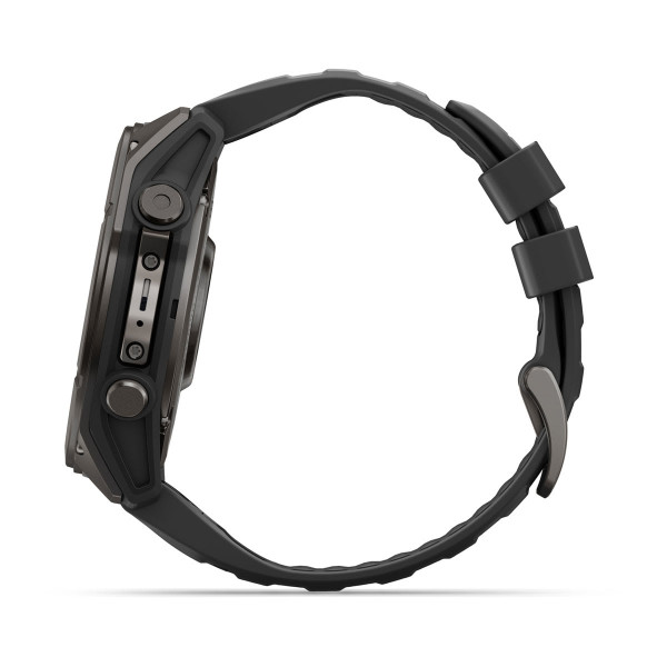 Garmin Fenix 9 Carbon Grey DLC Titanium с Black силиконова каишка 010-04763-11