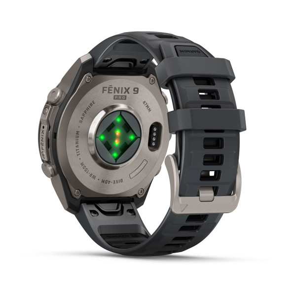 Garmin Fenix 9 Pro Titanium с Graphite/Black силиконова каишка 010-04336-26