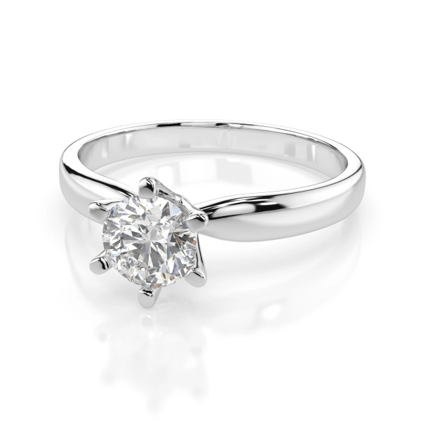 Cara пръстен с диамант 0.70 ct GIA сертификат – ЗЛАТНО БИЖУ 14К K101-10040W(5.7)/14K