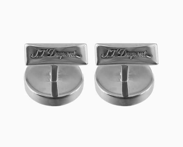 Ръкавели S.T. DUPONT BLACK LACQUER AND SILVER 5832