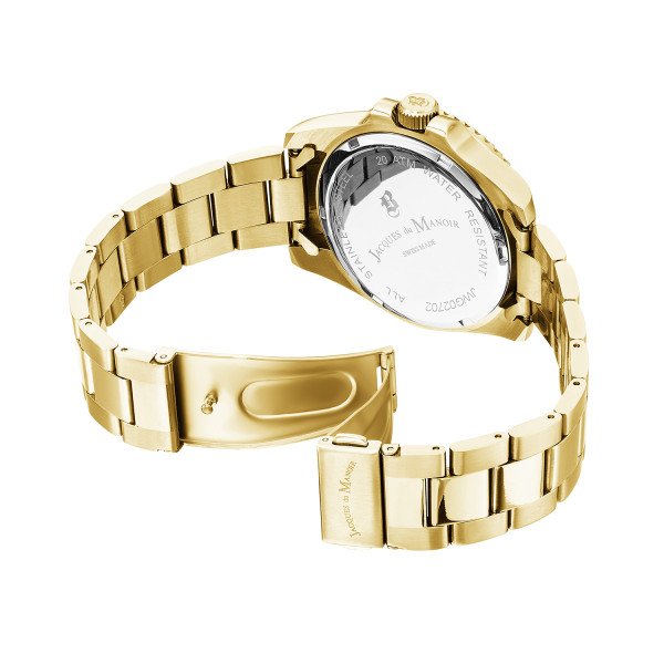 Часовник Jacques Du Manoir Inspiration Business Date Gold Tone JWG03002