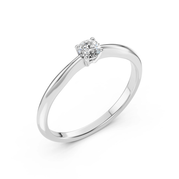 Cara пръстен с диамант 0.20 ct – ЗЛАТНО БИЖУ 14К K101-10021W(3.7)/14K