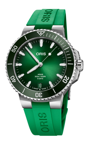 часовник мъжки автоматичен oris aquis date calibre 400 400 7790 4157 отпред ClassicWatches.bg
