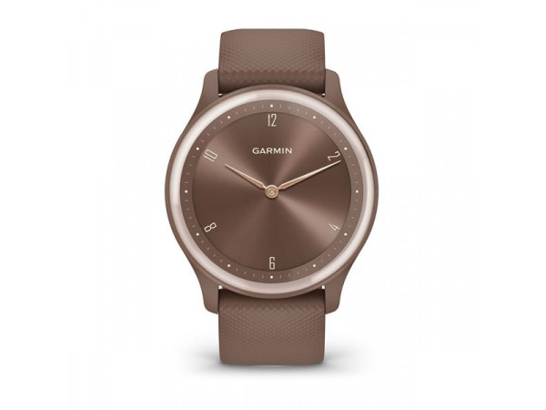 GARMIN VIVOMOVE SPORT COCOA КОРПУС И СИЛИКОНОВА КАИШКА С PEACH GOLD АКЦЕНТИ 010-02566-02