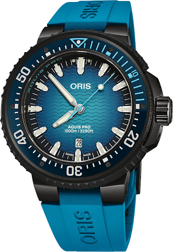 Oris Aquis Pro 1000m 01 733 7801 7255-Set – професионален водолазен часовник – ClassicWatches.bg