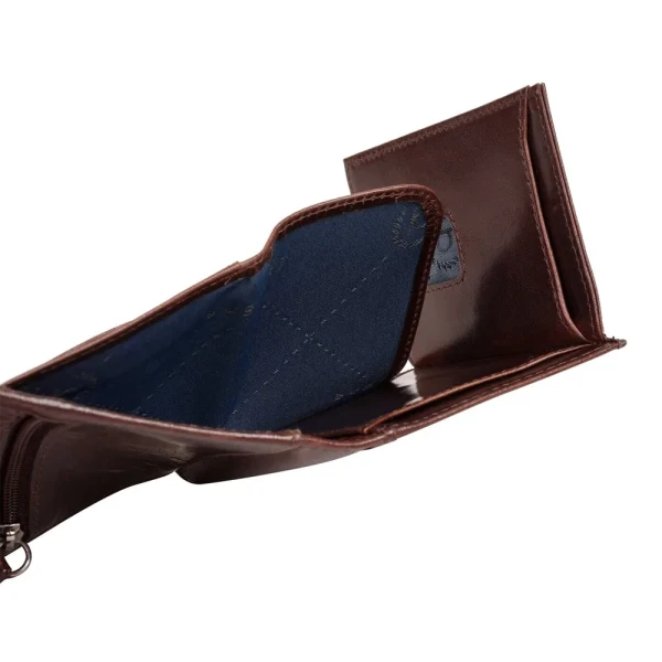 Калъф за карти и документи Bugatti - Secure Slim, кафяв