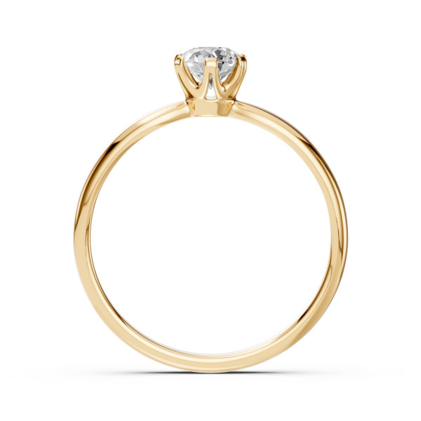 CARA Златен пръстен с диамант 0.40 ct GIA сертификат K101-10040Y 