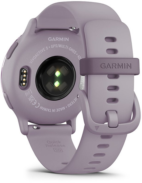 GARMIN vívoactive® 5 - vívoactive® 5 - Metallic Orchid безел с Orchid корпус и силиконова каишка
