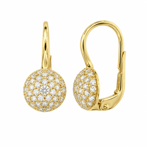 Cara Diamanti златни обеци с цирконии OR4946G