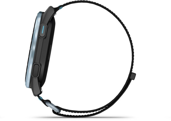 ЧАСОВНИК GARMIN APPROACH® J1 47 ММ GPS СМАРТ ЧАСОВНИК С CLOUD BLUE АЛУМИНИЕВ БЕЗЕЛ И BLACK/AZURE COMFORTFIT КАИШКА 010-03898-00