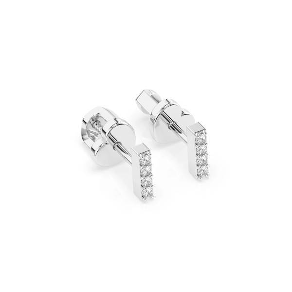Cara обеци с диаманти 0.08 ct – ЗЛАТНО БИЖУ 14К K102-10069W/14K