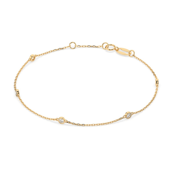 Cara гривна с диаманти 0.14 ct – ЗЛАТНО БИЖУ 14К K105-10008/5Y(1.9)/14K