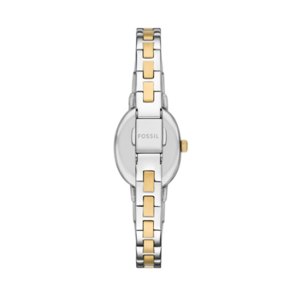 дамски часовник Fossil BQ5004 с перлен циферблат и двуцветна верижка
