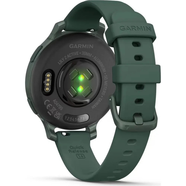 GARMIN LILY 2 ACTIVE С JASPER GREEN СИЛИКОНОВА КАИШКА 010-02891-02