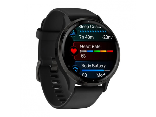 GARMIN Venu® 3 - Venu® 3 Slate безел с Black корпус и силиконова каишка