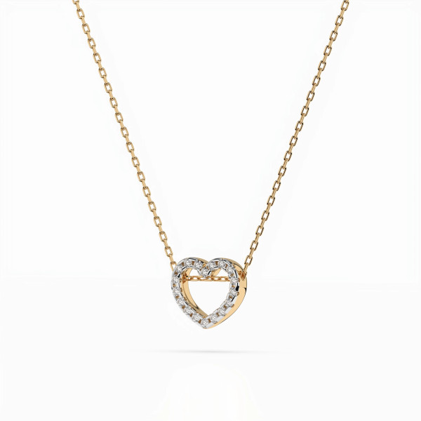 Cara колие с диаманти 0.09 ct – ЗЛАТНО БИЖУ 14К K104-10051Y/14K