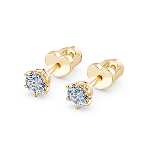 Cara обеци с диаманти 0.60 ct GIA сертификат – ЗЛАТНО БИЖУ 14К K102-10040/1Y(4.2)/14K