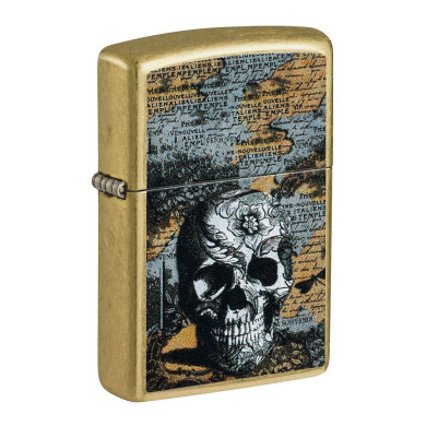 Запалка Zippo - Floral Skull Design