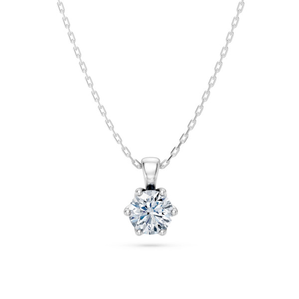Cara колие с диамант 0.50 ct GIA сертификат – ЗЛАТНО БИЖУ 14К K104-10004W(5.1)/14K