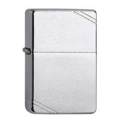 Запалка Zippo 230 - Brushed Chrome Vintage with Slashes