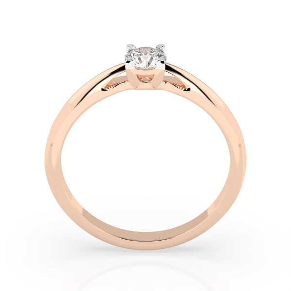 CARA Златен пръстен с диамант 0.30 ct GIA сертификат K101-10190R