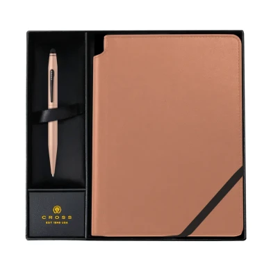 Комплект Cross Tech2 - Macchiato, химикалка и тефтер А5