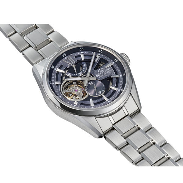 часовник orient star re av0138v автоматичен полу скелетон стоманена верижка classicwatches.bg